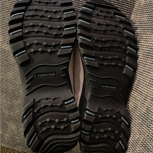 Lands' End Beige Quilted Zip Athletic Shoes - Picture 14 of 14